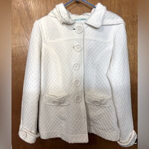 Maurice’s white waffle knit jacket